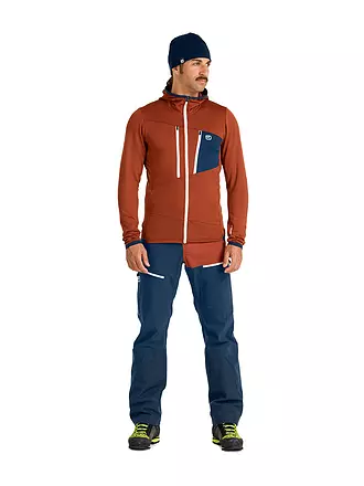 ORTOVOX | Chaqueta polar con capucha Grid para hombre | kupfer